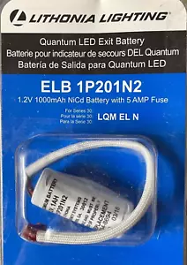 Lithonia Lighting ELB 1P201N2 Quantum 1.2-Volt Exit Sign Replacement Battery - Picture 1 of 1
