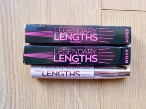 2 X AVON LEGENDARY LENGTHS MASCARA - BLACKEST BLACK FOR LONGER FULLER LASHES (S) - Picture 1 of 2