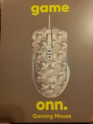 Onn Gaming Mouse w/ Attached USB Power Cable LED lighting DPI Adjustable  - Image 1 of 3