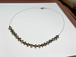 Sterling Silver 925 Pendant Necklace Silver Wire Labradorite - Picture 1 of 9