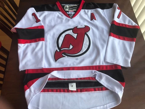 Rbk New Jersey Devils #17 Kovalchuk Assistant Captain Jersey Fight Strap SZ 50 Cover