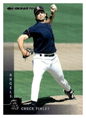 1997 Donruss #260 Chuck Finley California Angels Baseball Card NM - Image 1 of 2