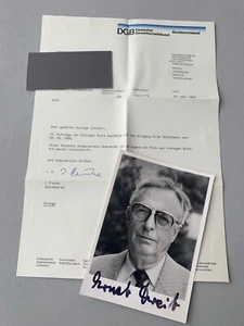 ERNST BREIT († 2013) Gewerkschaftsvorsitzender original Autogrammkarte 10x15 - Bild 1 von 1
