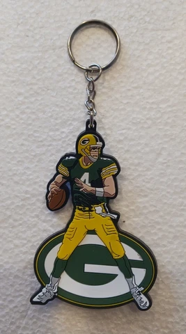 1998 Brett Favre NFL Green Bay Key Chain - 5.5" Pre-owned Cover