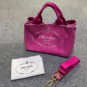 Prada handbag 2way shoulder bag Canapa pink - Picture 1 of 15