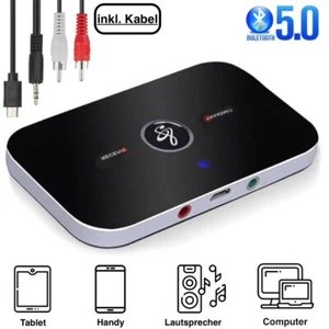 Bluetooth Transmitter Empfänger Sender Audio Adapter Wireless Aux TV Kopfhörer - Bild 1 von 7