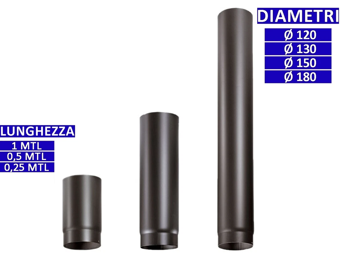 Mono Eco 50-60-80: Canna Fumaria Inox Monoparete Interna Per Stufa A - Foto 2