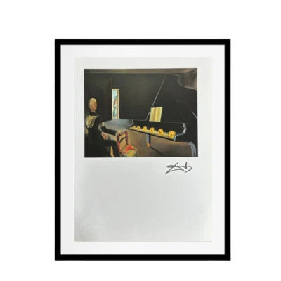 Impresión artística vintage firmada facsímil de Salvador Dalí 1974 - Composición evocación Foto 1 de 4