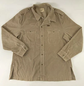 Chaqueta Lee XL Abrigo de Pana Forro de Nylon Mezcla de Algodón Hecho en EE. UU. - Imagen 1 de 7