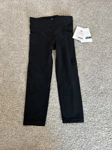 Athleta Girl High Rise Hide Your Stash Capri Size 7 NWT Black - Picture 1 of 3