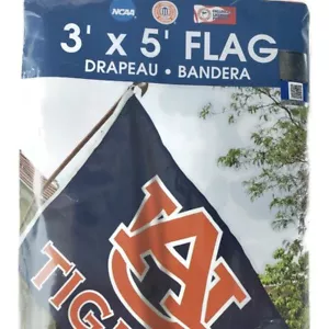 Wincraft NCAA Auburn Tigers Flag 3' By 5' Indoor Or Outdoor Use Tailgate Dorm - Picture 1 of 4