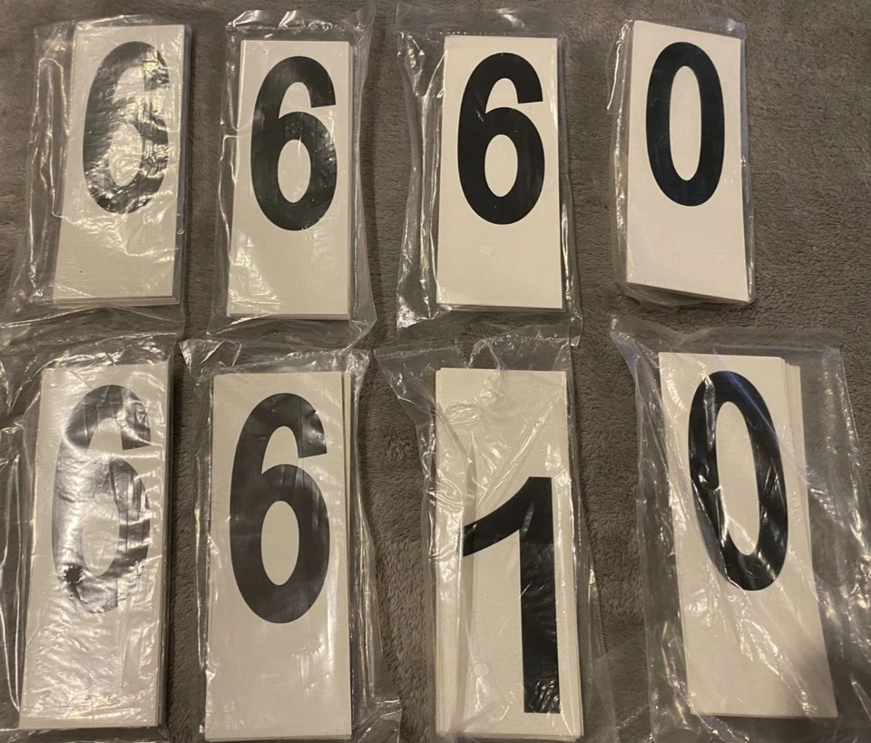 JUEGO COMPLETO DE NÚMEROS DE EXHIBICIÓN DE CABALLOS PARA ALMOHADILLA DE SILLÍN BOLSILLO PARA CADA LADO 0-9 Foto 1 de 1