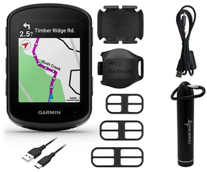 Garmin Edge 540 GPS Cycling Computer w/ Speed and Cadence Sensors and Power Bank - Picture 1 of 10