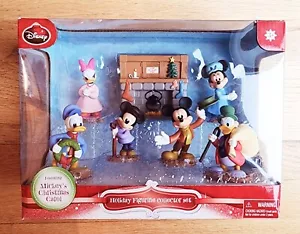 Mickey Mouse Holiday Figure Set Walt Disney NEW NIB Christmas Carol Minnie - Picture 1 of 1