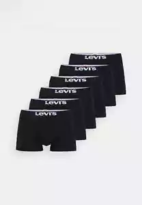 Levi's Herren Men Solid Basic Boxers Boxershorts Trunks Panties 6er Pack schwarz - Bild 1 von 8