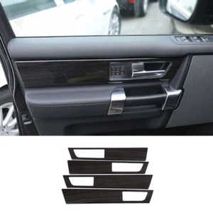 For Land Rover Discovery 4 2010-2016 Wood Grain Cover Trim Inner Door Panel 4pcs - Picture 1 of 9