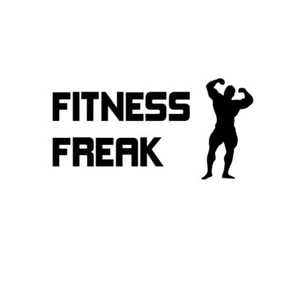 FITNESS FREAK Bodybuilder Vinyl Custom Decal Gym Rat Fitness Workout Gymrat - Picture 1 of 10