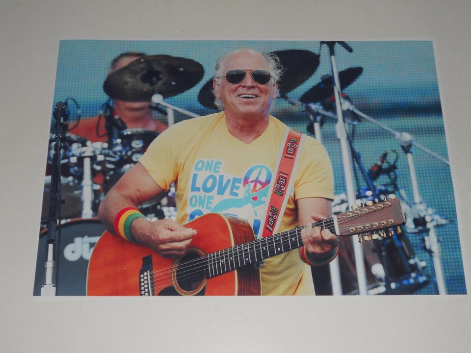 Large Jimmy Buffett 2010 Summer Tour Poster on Stage Coral Reefer Band 19"x13" - Image 1 of 1