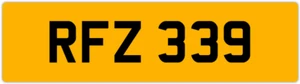 RFZ 339 R 3x3 PLACA DE NÚMERO PRIVADA SIN FECHA ROB ROY RICK RYAN RUS RUSSELL RILEY - Imagen 1 de 1
