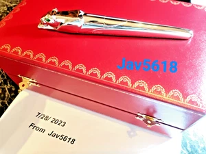 CARTIER PANTHERE PANTHER FOUNTAIN PEN EXCEPTIONAL,ART,PASHA,PEN,NEW,FIRST 10 ♛♛♛ - Picture 1 of 24