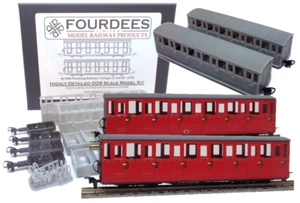 Fourdees Ltd Ffestiniog Railway Carriages 23 and 26 009 / OO9 Scale Kit - Picture 1 of 9