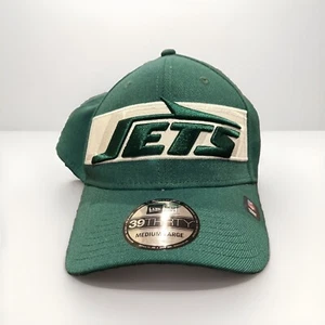 New York Jets Green Hat M/L New Era 39Thirty NFL Genuine NWT NFL Stretch Cap - Picture 1 of 6