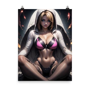 Póster impreso artístico de Gwen Stacy impresionante fantasía Marvel MCU alta calidad - Imagen 1 de 5