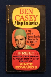 TV-Bindung pb BEN CASEY: A RAGE FOR JUSTICE (Lancer 1st, 1962) Norman Daniels - Bild 1 von 5