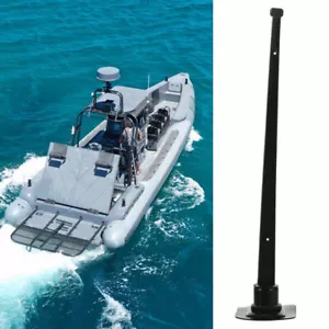 Flag Pole Holder Boat Flag Holder Marine Flag Pole Base Yacht Mount Flagpole - Picture 1 of 12
