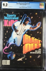 CECIL FIELDER RARE SI FOR KIDS COVER 1991 CARD INSERTS TIGERS POP 1 / 1 CGC 9.2 - Picture 1 of 2