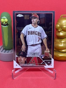 2023 Topps Chrome Update Corbin Carroll RC Rookie Card Debut #USC220 - Picture 1 of 2