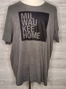 Milwaukee Home Dark Gray and Black Men's Short Sleeve T-Shirt Size 3XL - Picture 1 of 3