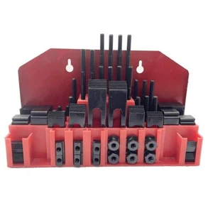5/6''-18 Thread Clamping Bolt T Nut Hold Down Kit Set for Milling Machine 58pcs - Picture 1 of 16