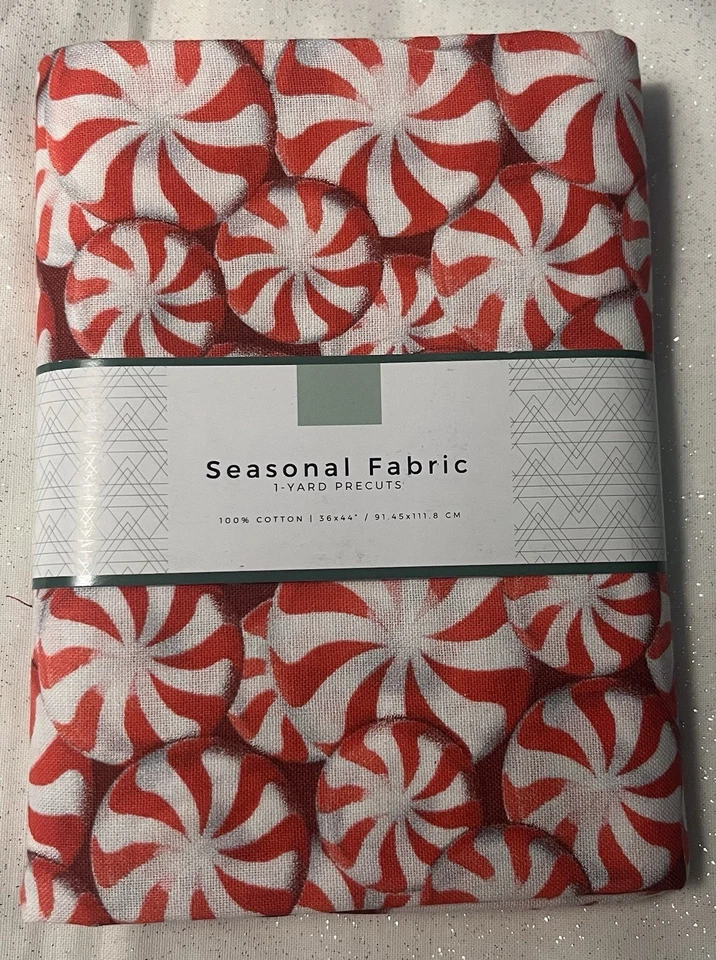 David Textiles Peppermint Candy 1 yard Precut 36" x 44" Cotton NEW - Image 1 of 1