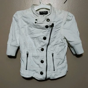 XOXO jeans Girl Zip Up Blouse *Color* Ivory* Size* Small - Picture 1 of 2