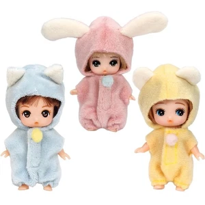 Bambola Licca-chan Licca's Triplets Sisters & Brothers Fluffy Kako Miku Gen - Foto 1 di 10