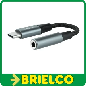 ADAPTADOR CONECTOR USB TIPO C A CONECTOR JACK 3,5MM AUDIO HEMBRA ESTERIO BD10645 - Bild 1 von 2