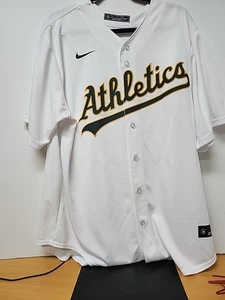 Oakland A’s Athletics White Nike Authentic Home Jersey Size XL Blank - Picture 1 of 6