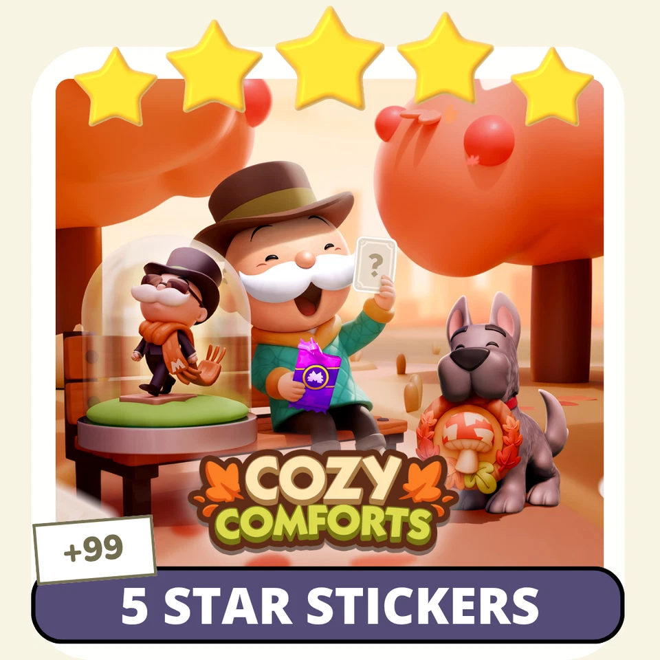 Pegatinas Monopoly GO 5⭐ | Tarjetas raras de alto nivel | Entrega rápida | Vendedor de confianza Foto 1 de 1