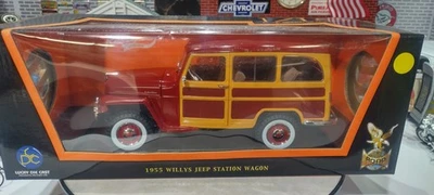 1/18 SCALE 1955 WILLYS JEEP STATION WAGON , BY ROAD SIGNATURE , NIB - Image 1 of 4