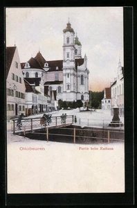 Ottobeuren, Partie beim Rathaus, Ansichtskarte - Picture 1 of 2