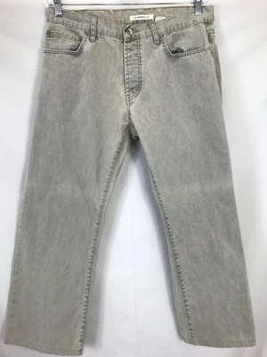 Pantalones de mezclilla John Varvatos EE. UU. para hombre 32x25 pierna recta hechos en Italia (alterados) etiqueta 34 Foto 1 de 4