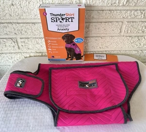 THUNDERSHIRT SPORT CALM THUNDER PATCH DOG VEST, PINK, LARGE, HELPS WITH ANXIETY - Picture 1 of 10