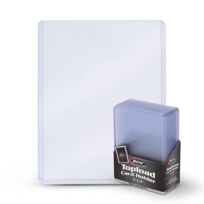 BCW Toploaders (20) 108pt Pack of 2 (10ct) – Thick Card Holders Clear Sealed - Image 1 of 4