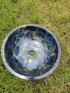 Labradorite Stone Sink | Natural Gemstone Vessel Bathroom Basin Handmade - Picture 1 of 9