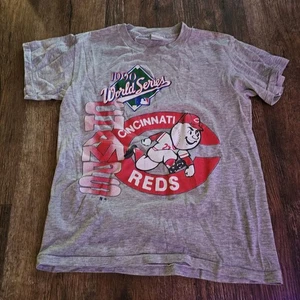 Vintage 90's CINCINNATI REDS 1990 World Series Champs T-Shirt, Medium - Picture 1 of 6