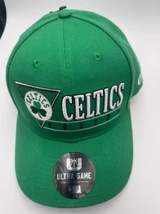 BNWT Ultra Game Boston Celtics NBA Strapback Hat Cap Green One Size Fits Most - Picture 1 of 5