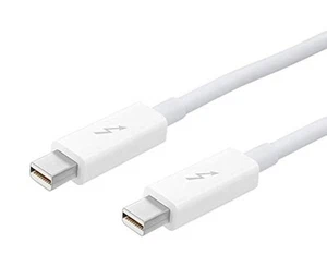 Original Apple Thunderbolt 2 Cable 2m WHITE MD861LL/A A1410 NOBOX Mac 20Gbit MBC - Afbeelding 1 van 2