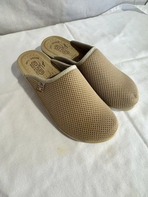 Женские сабо Fly Flot бежевые сетчатые анатомические противоударные размер 38 США 7,5 - Изображение 1 из 4