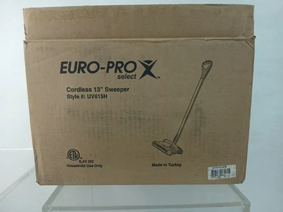 EURO-PRO SELECT CORDLESS 13" SWEEPER UV615H BLUE NEW IN BOX - Image 1 of 4